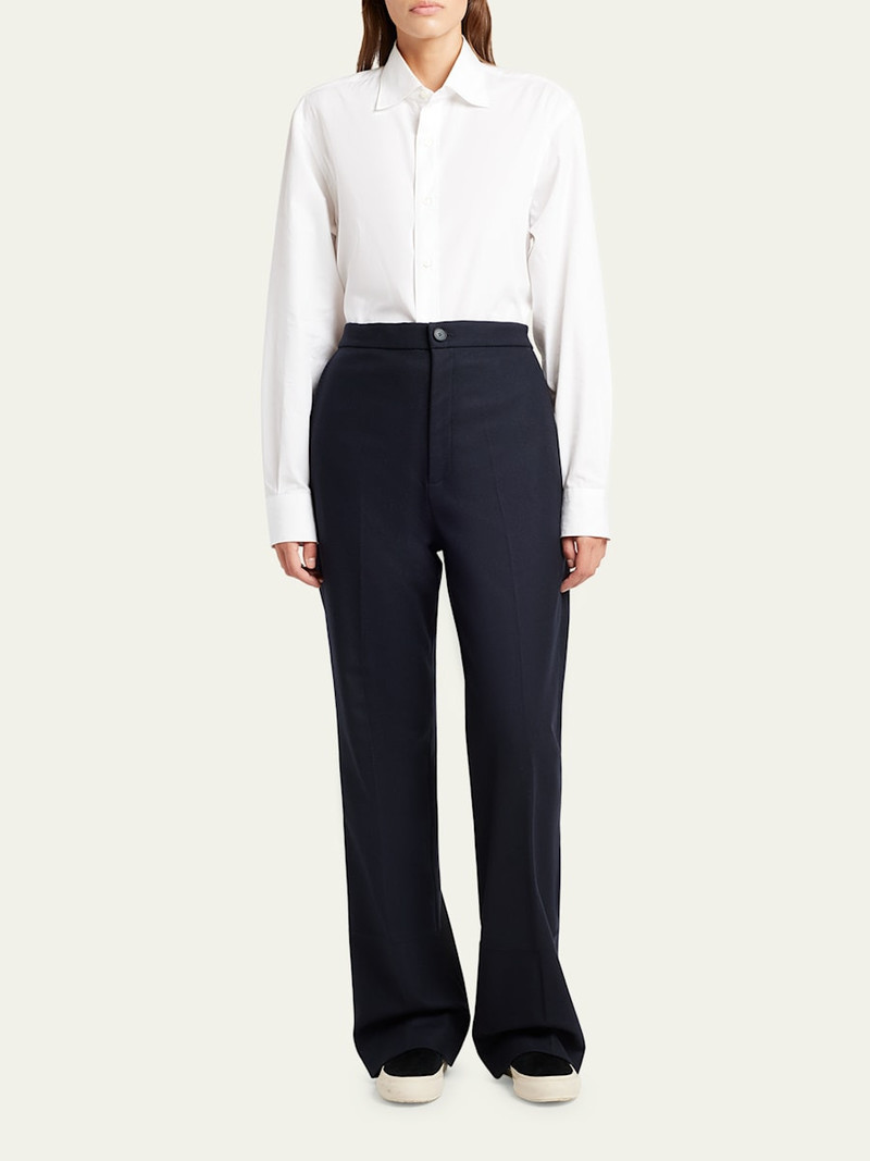 SETCHU Flannel Straight Leg Pants outlook