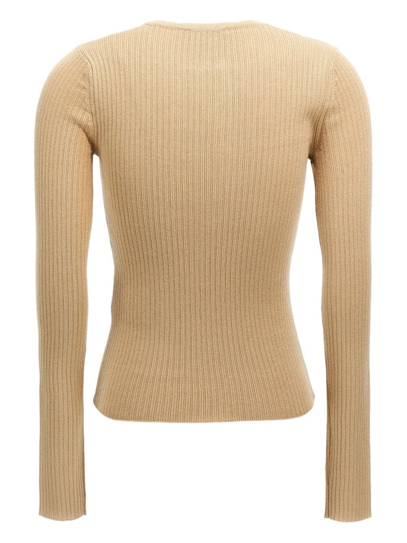 Max Mara ribbed v-neck sweater outlook