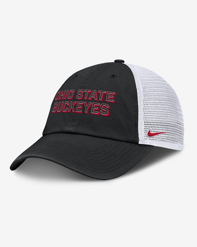 Ohio State On-Field Club Gameday Men's Nike College Trucker Adjustable Hat - 1