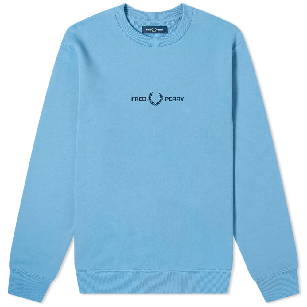 Fred Perry Authentic Embroidered Logo Crew Sweat - 1