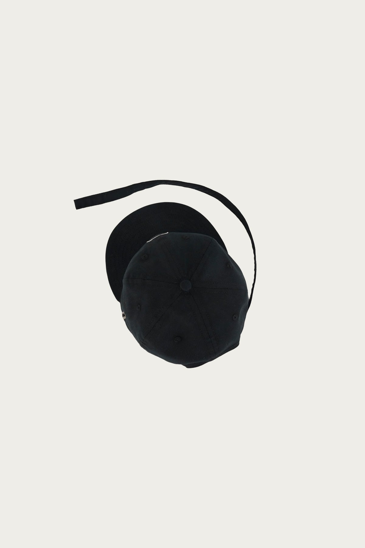 Extended Strap 6 Panel Logohead Hat - Black - 2