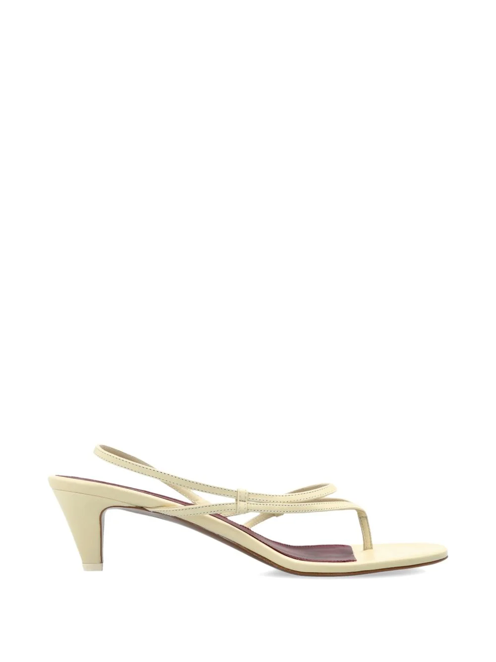 open-toe leather sandals - 1