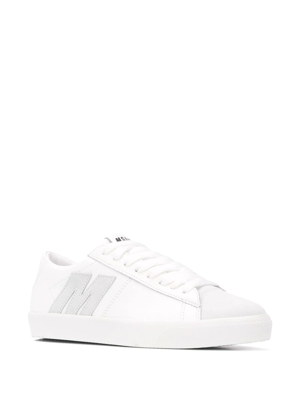 M appliqué low-top sneakers - 2