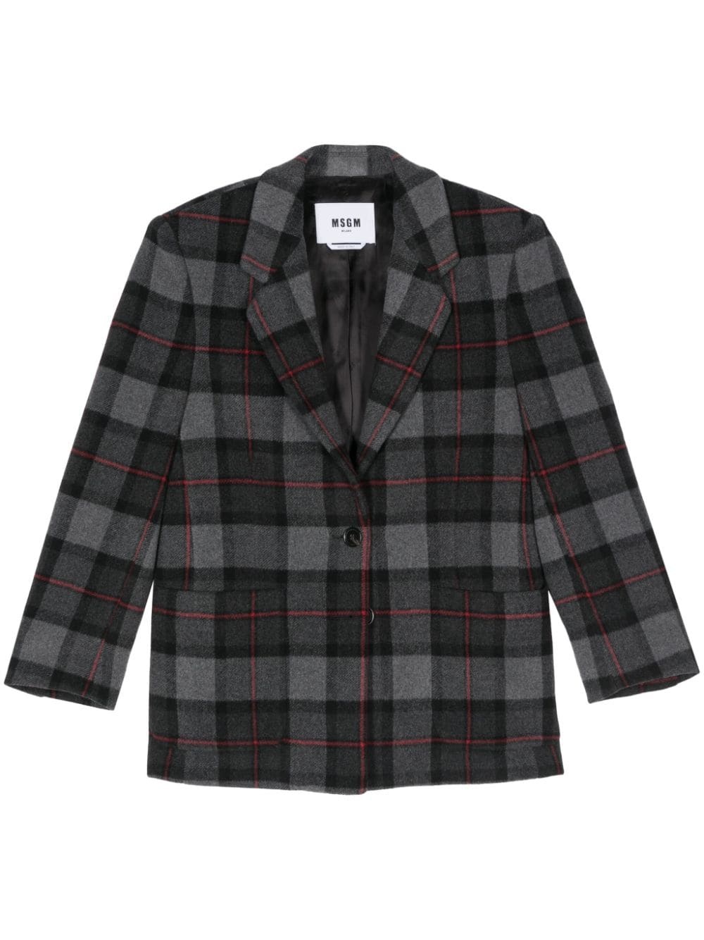 checked blazer - 1