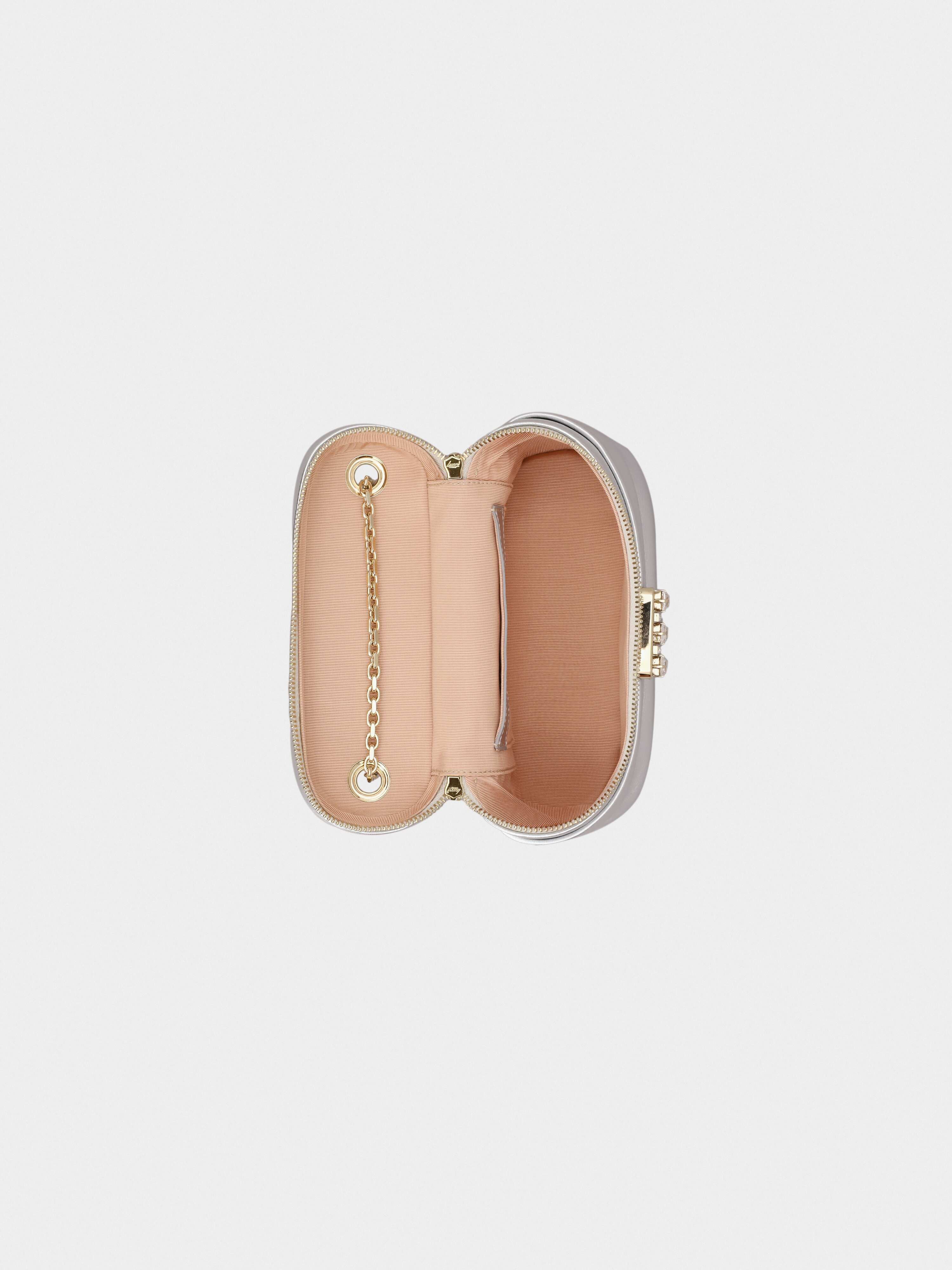 Roger Vivier Vanity Strass Buckle Micro Bag in Leather - 7