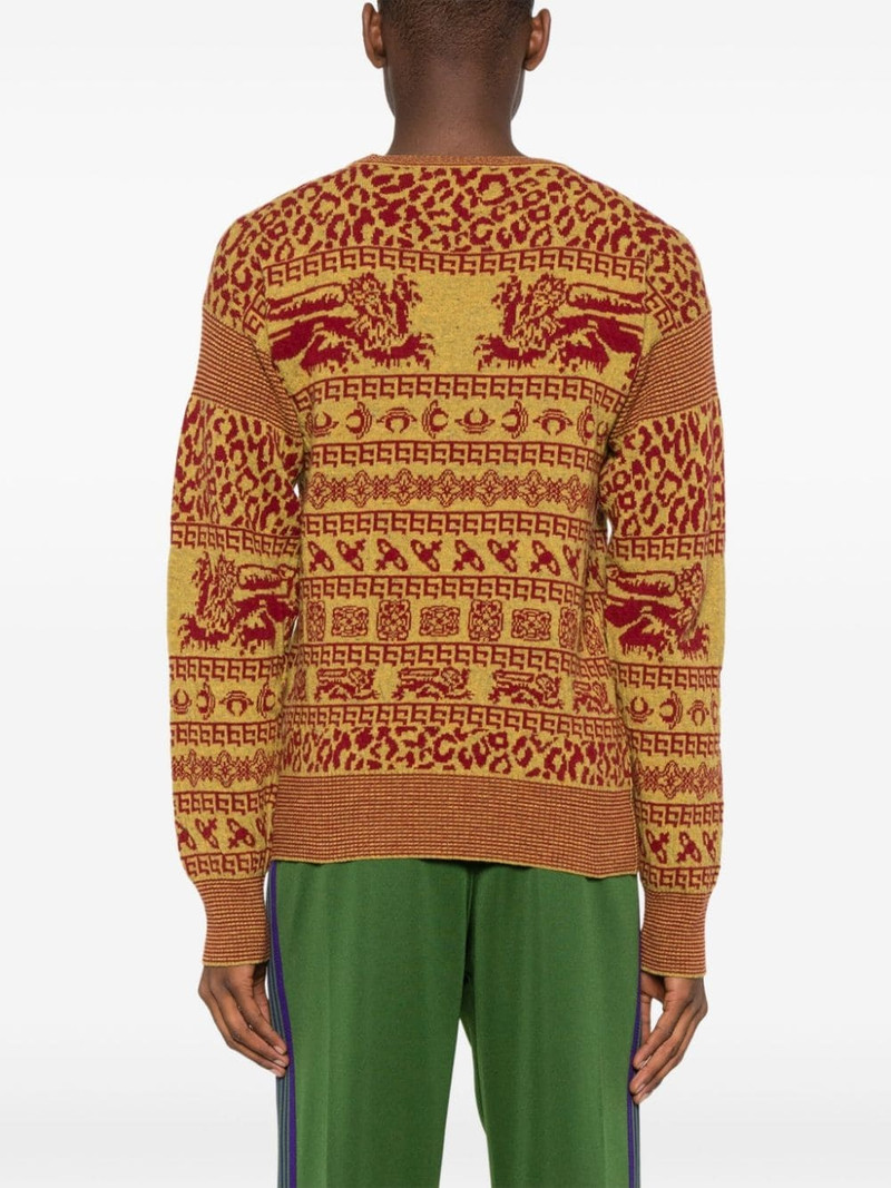 intarsia-knit crew-neck jumper 4
