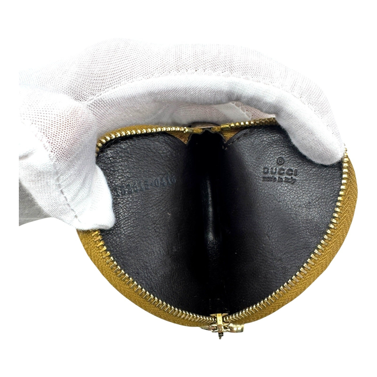 Gucci GG Canvas Coin Wallet - Bronze Heart Metallic - 6