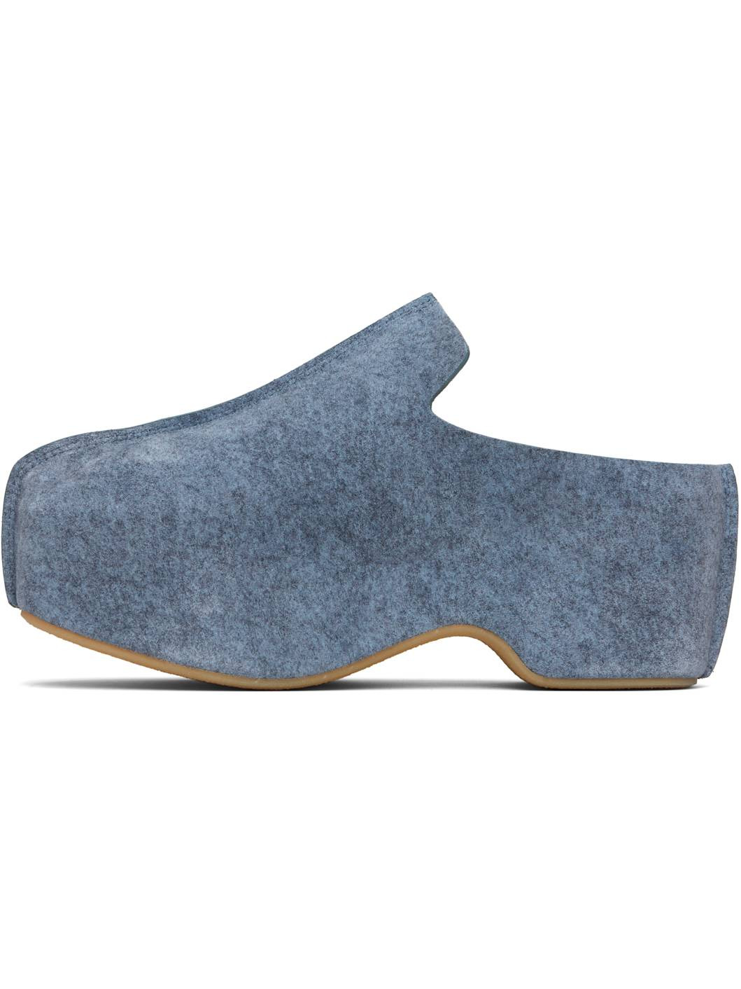 Blue Platform Clogs - 3