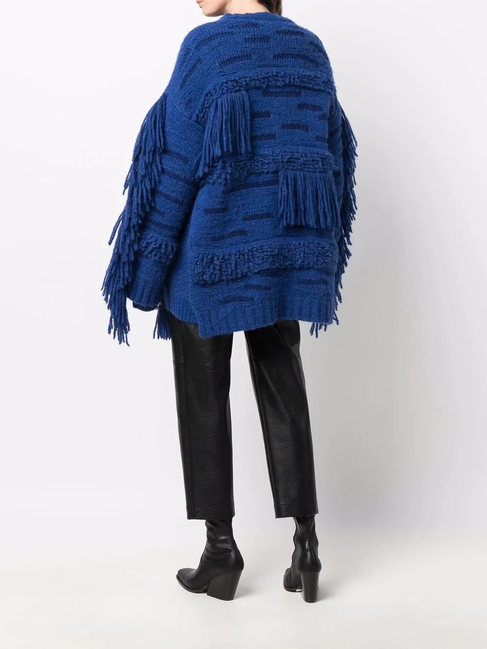 oversized fringed jumper - 4