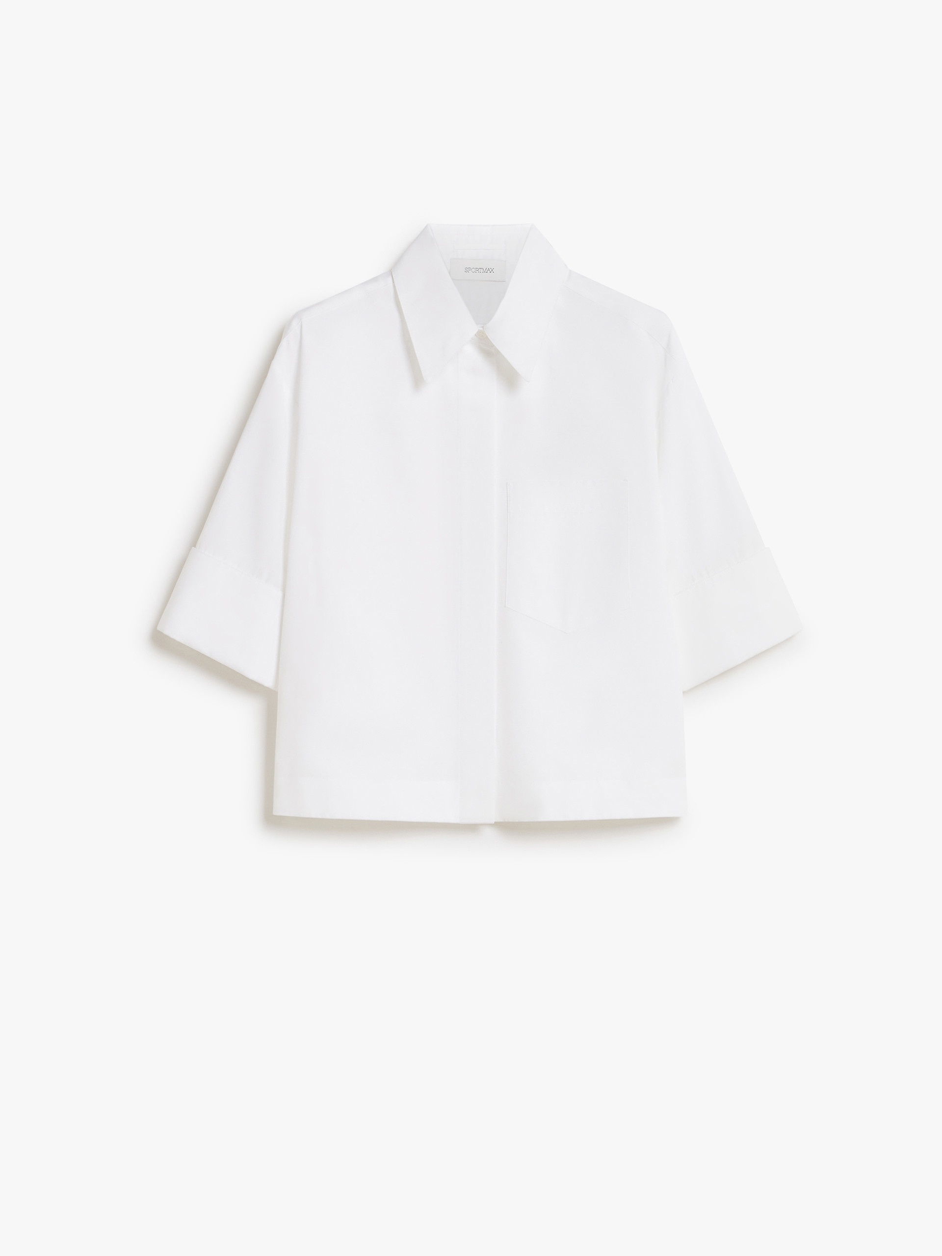 TECLA Boxy-fit cotton poplin shirt - 1