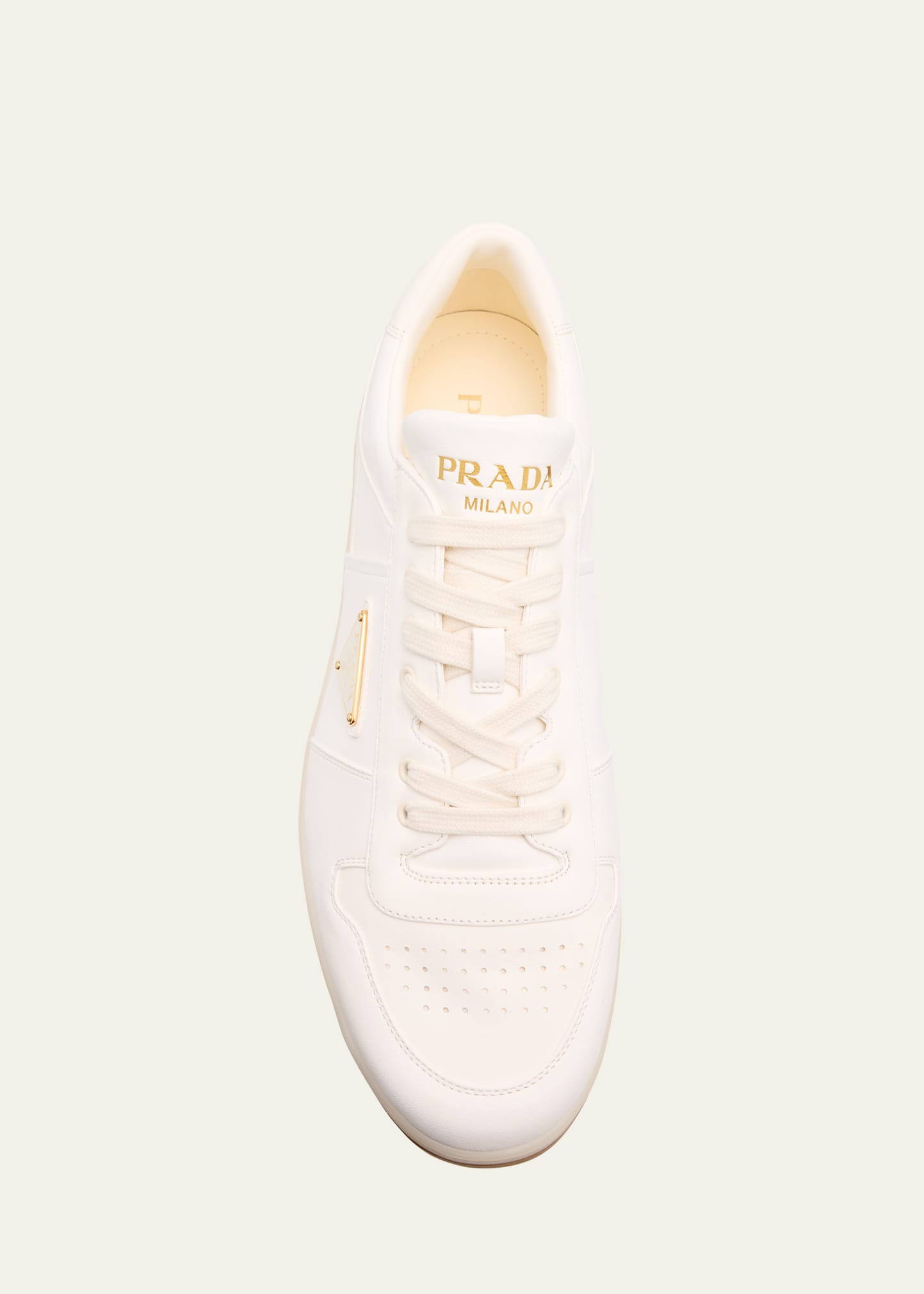 Men's Downtown Napa Leather Low-Top Sneakers - 5