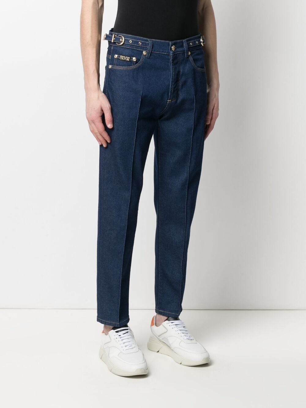 waist-tab straight-leg jeans - 3