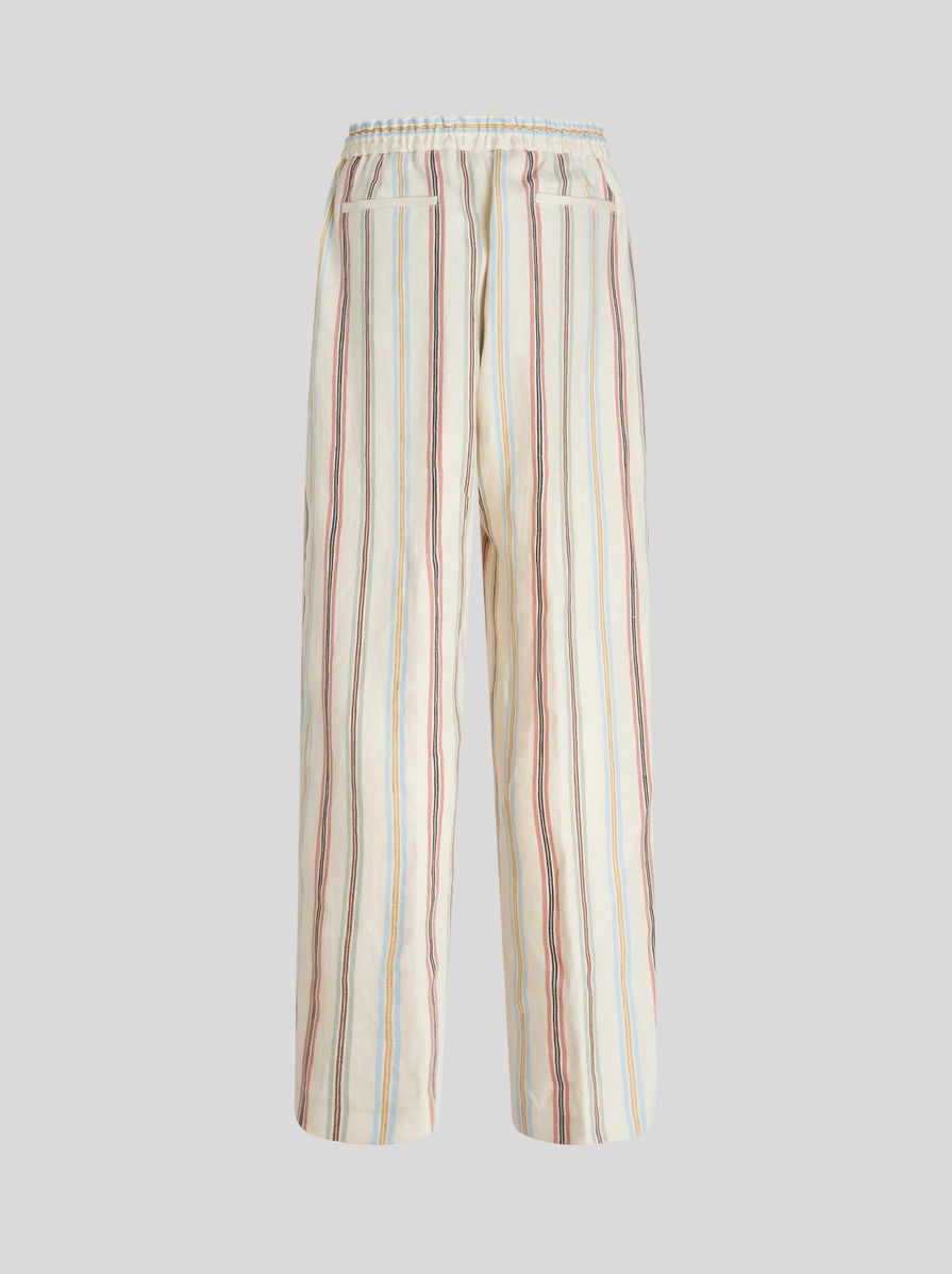STRIPED LINEN TROUSERS - 5