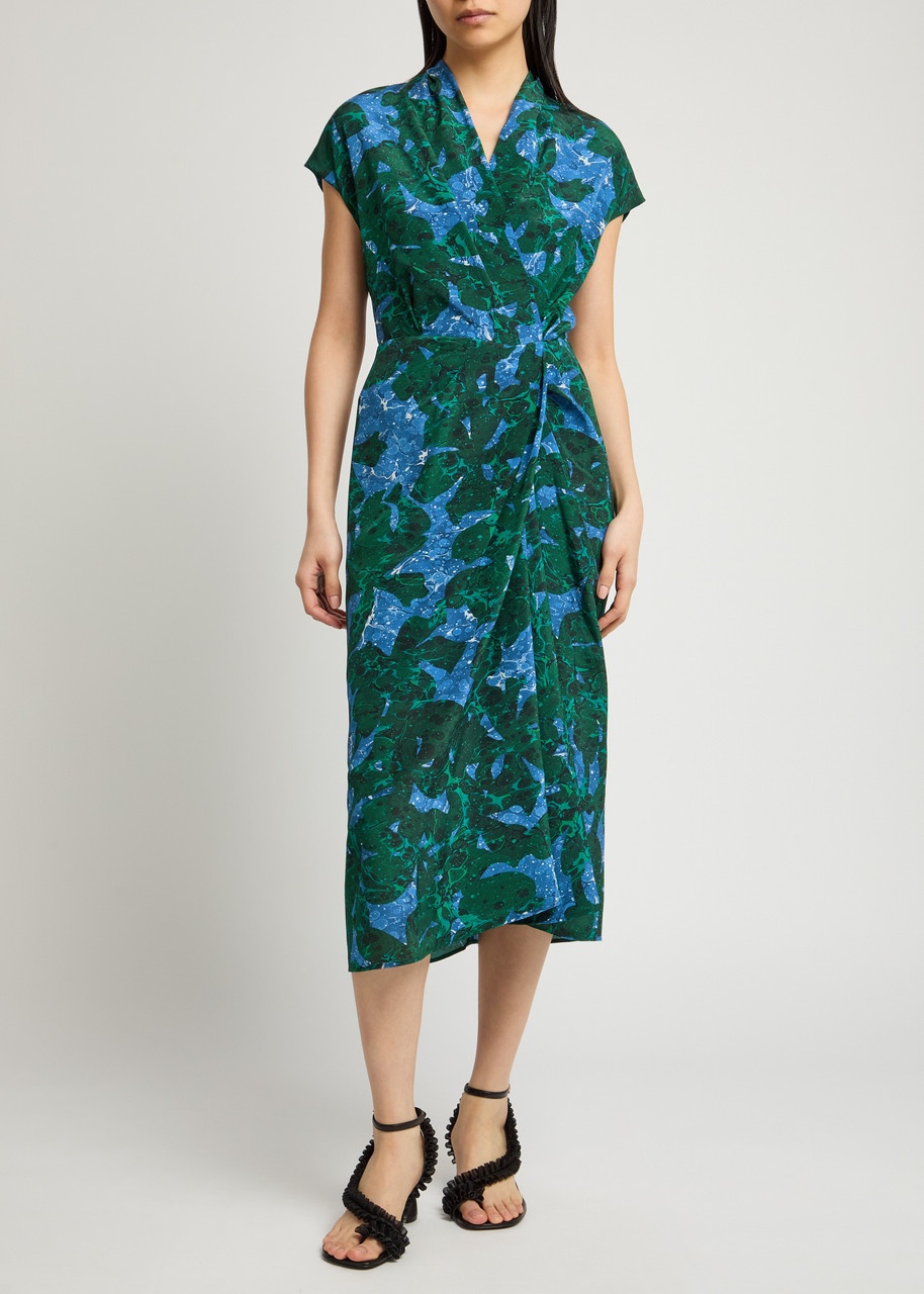 Dries Van Noten Dilian Printed Silk Midi Dress - 4