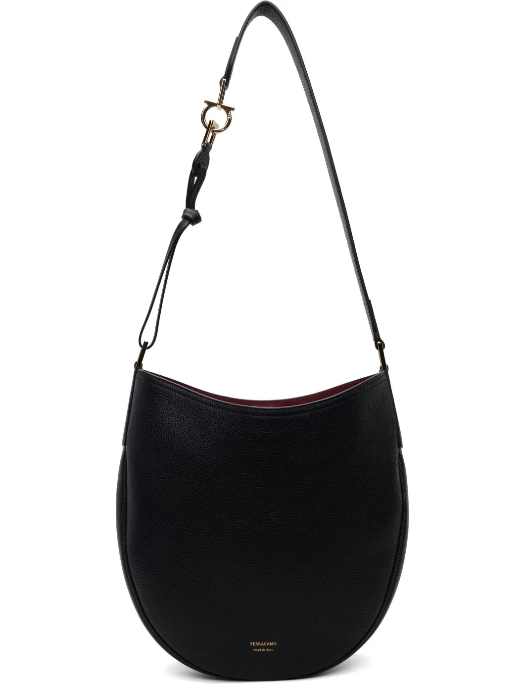 Black Calfskin Shoulder Bag - 1