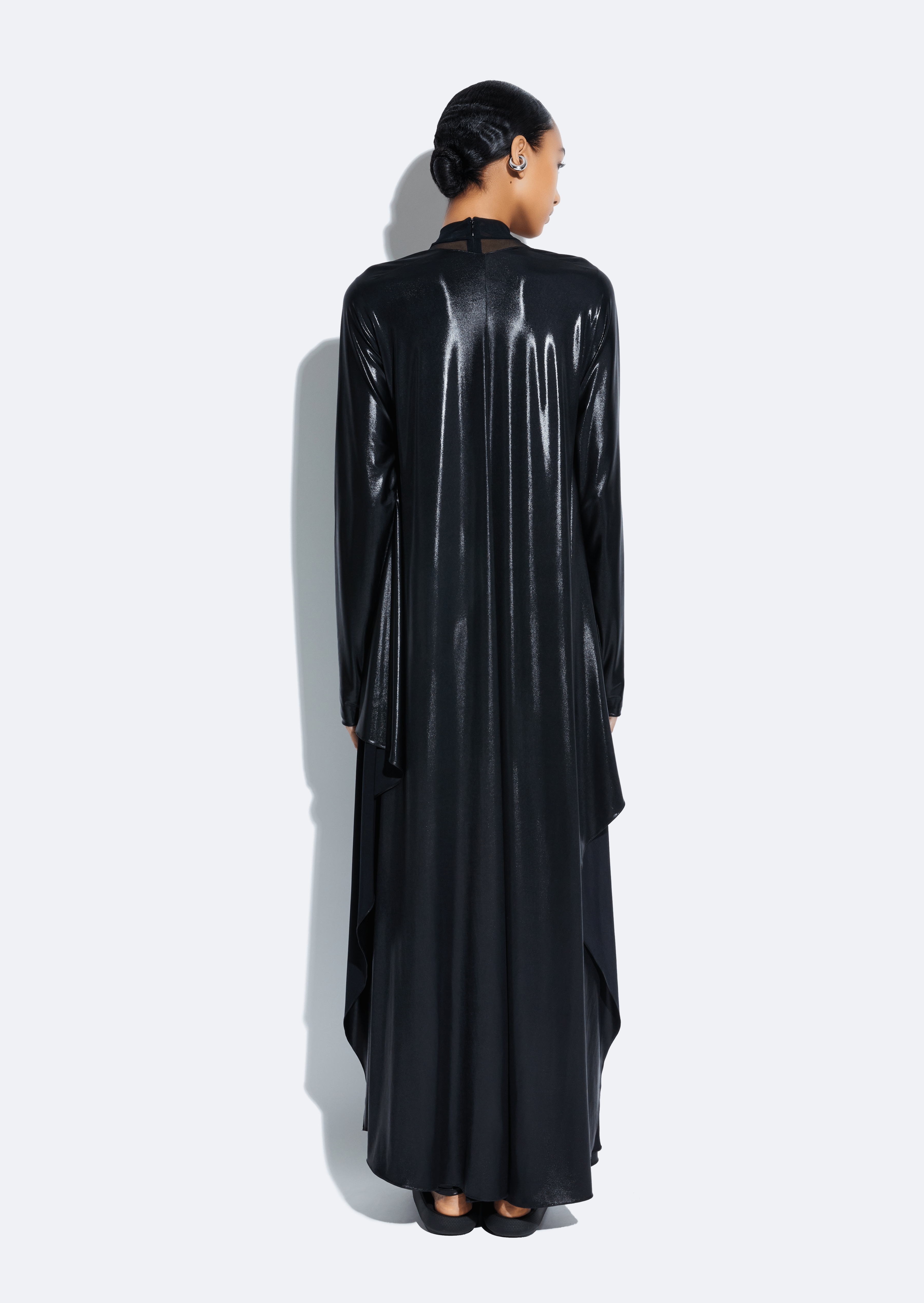 Coated Jersey Caftan - 5