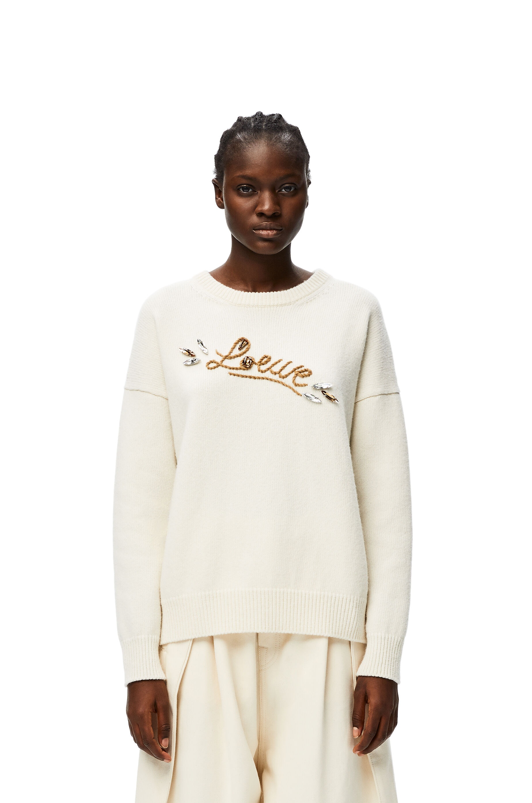 LOEWE embellished sweater in wool - 3