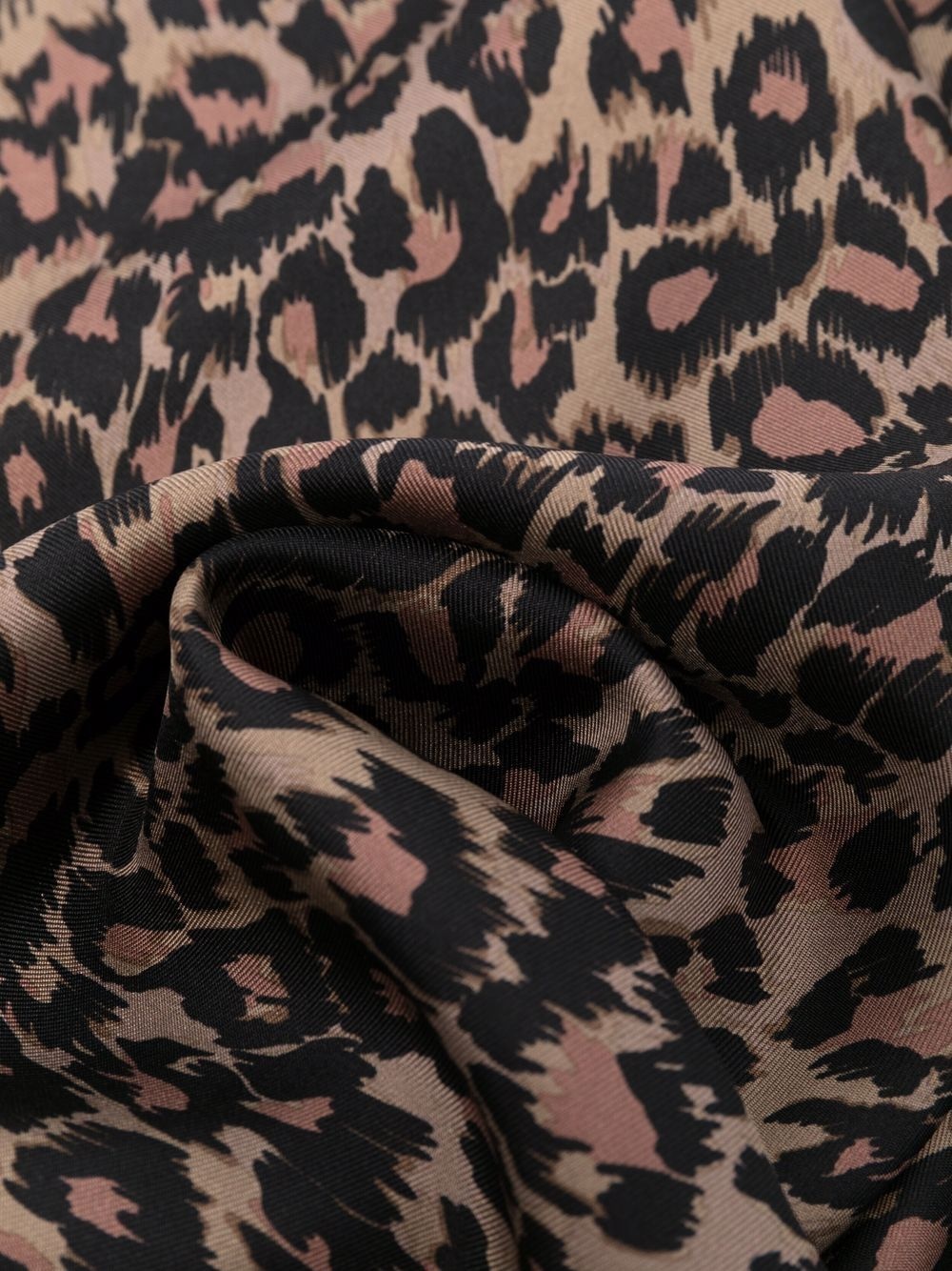 leopard-print silk foulard - 3