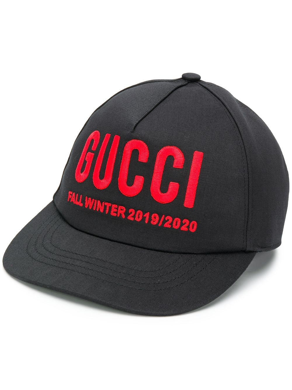 embroidered-logo baseball cap - 1