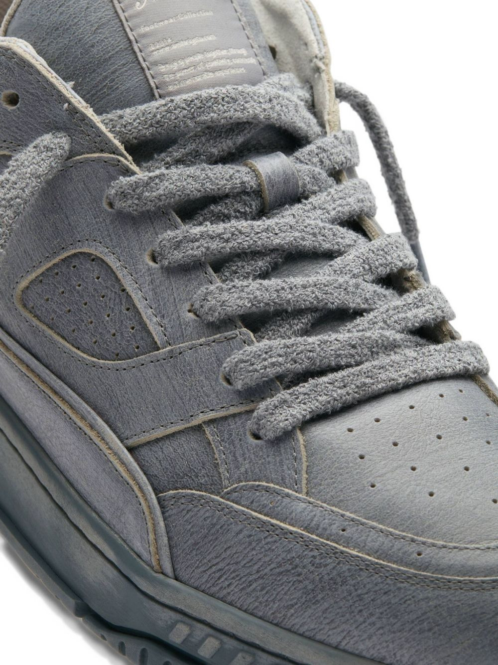 Are Lo leather panelled sneakers - 4