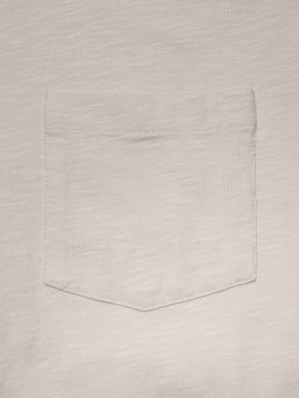 Roy Heavy Slub T-Shirt Ecru - 4