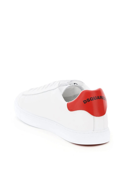 DSQUARED2 NEW TENNIS LEATHER SNEAKERS ICON LOGO outlook