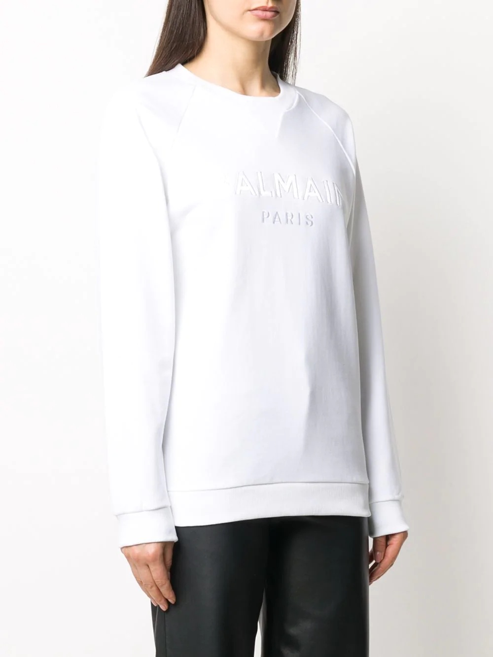 logo-embroidered raglan sweatshirt - 3