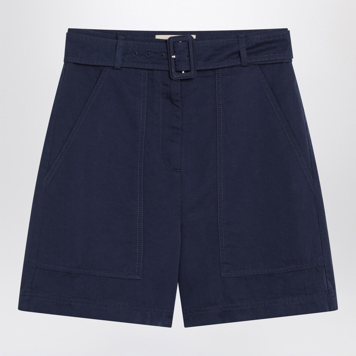 Weekend Max Mara Bermuda blue in cotton and linen - 1