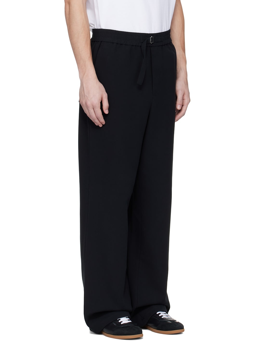 Black Elasticated Trousers - 2