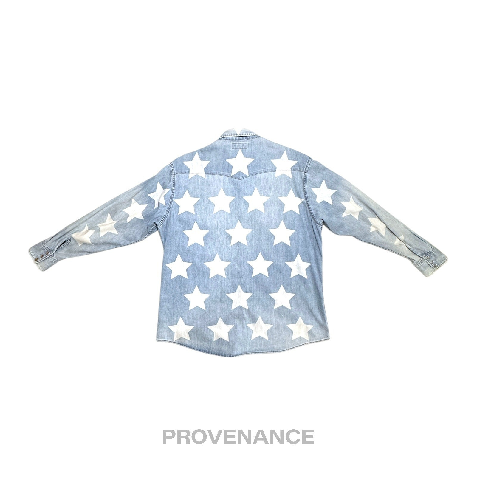 Saint Laurent Paris SLP Western Denim Shirt - Stars S - 2