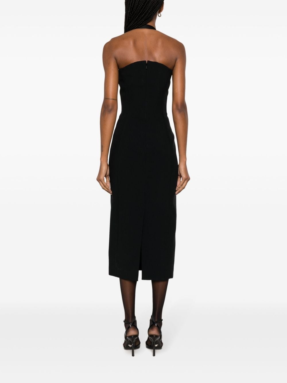 Medusa '95 fluted midi dress - 4