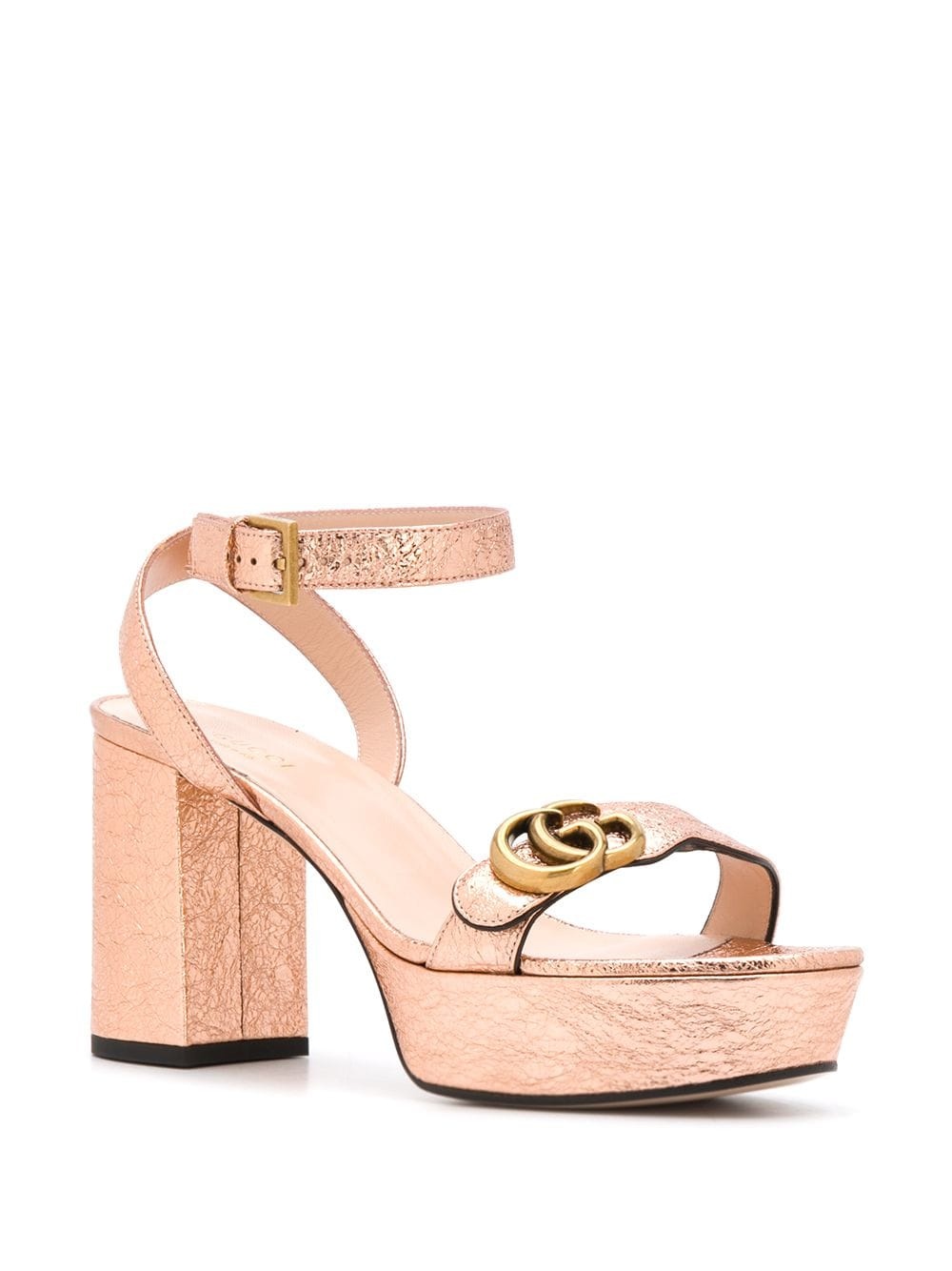 glitter Double G platform sandals - 2