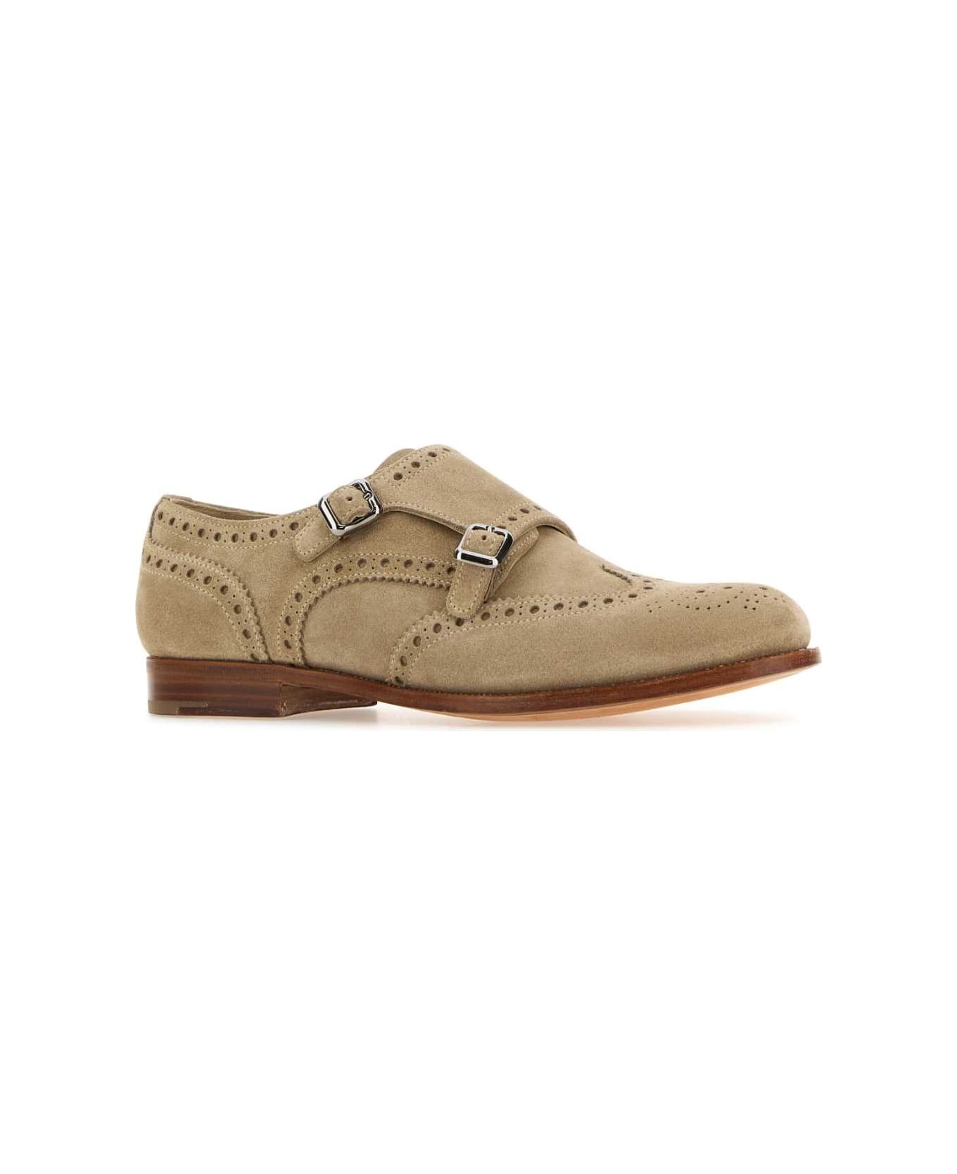 Sand Suede Monk Strap Shoes - 2