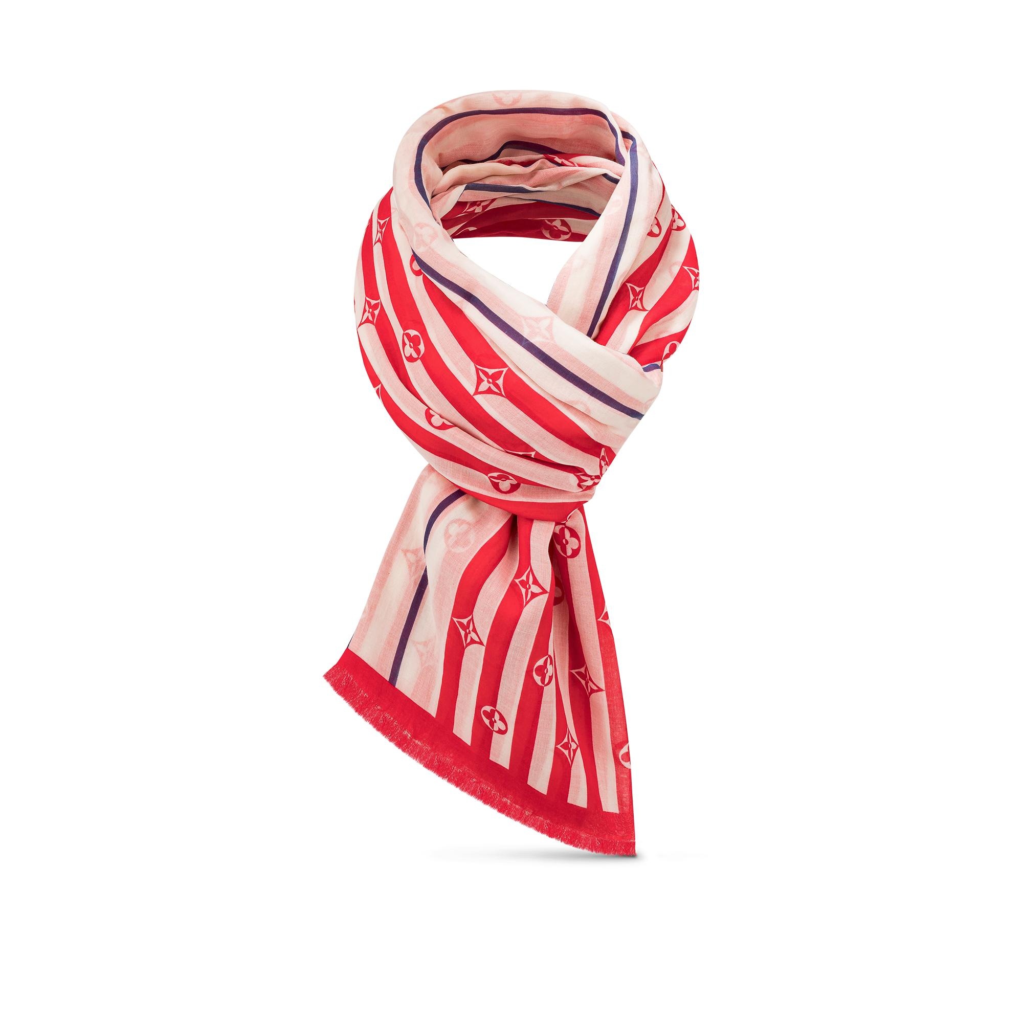 LV Escale Summer Stripes Pareo Stole - 1