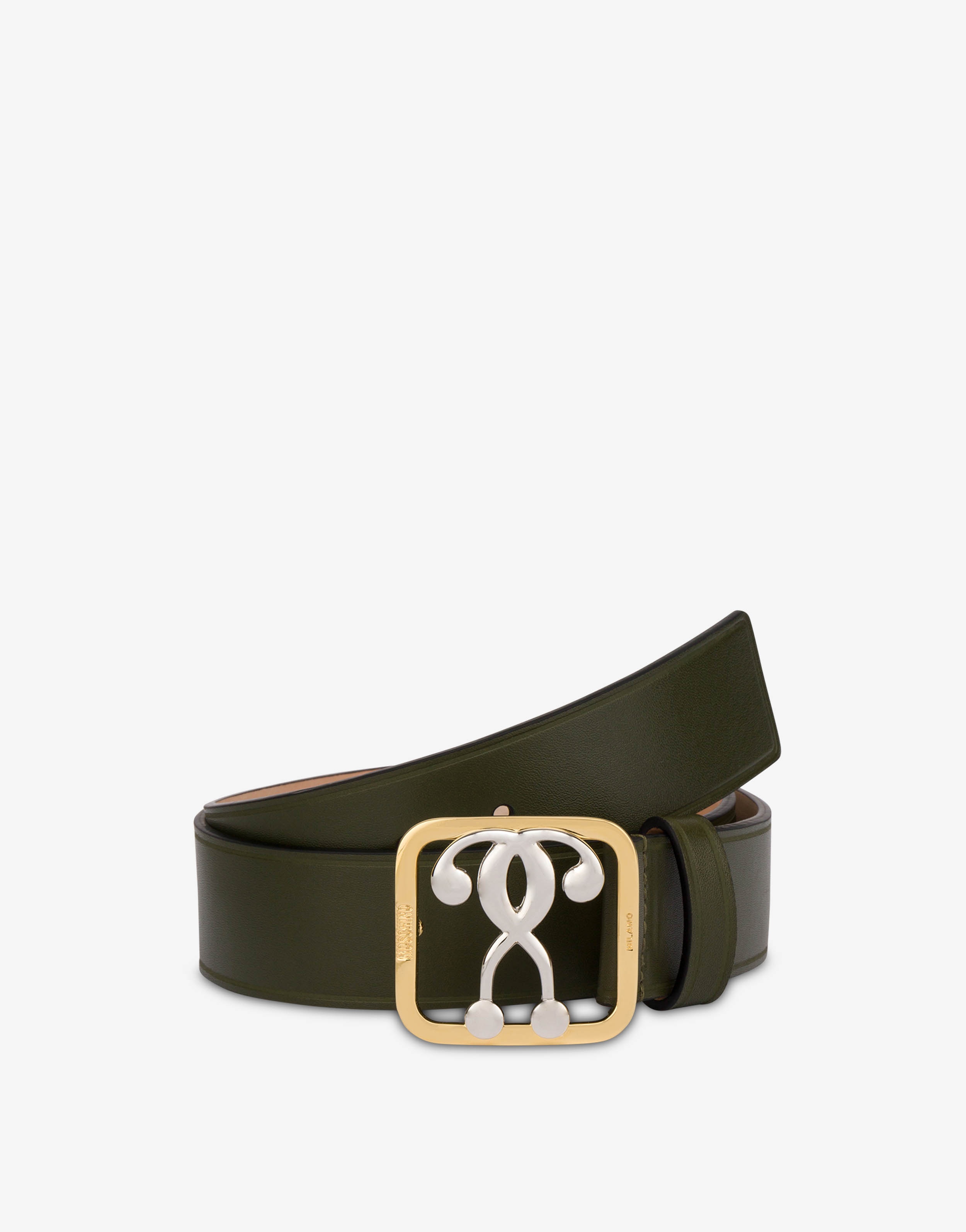 DOUBLE QUESTION MARK CALFSKIN BELT - 3