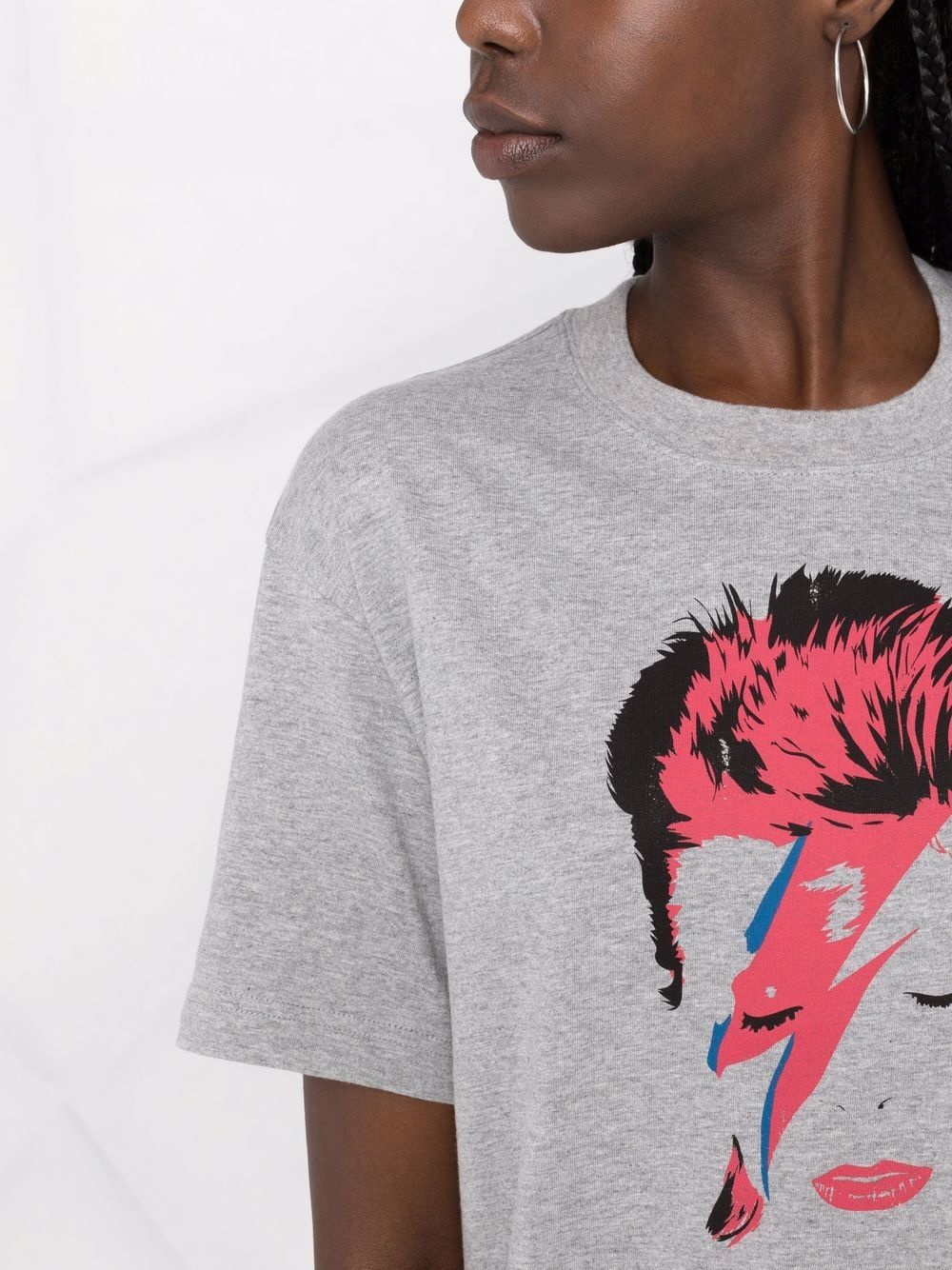 Bowie print cotton T-shirt - 3