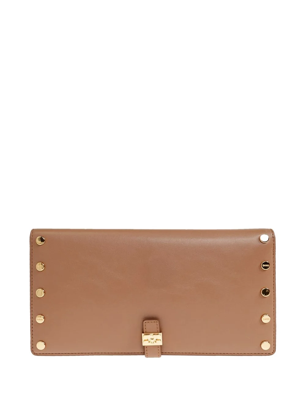 studs-embellishment flap wallet - 1