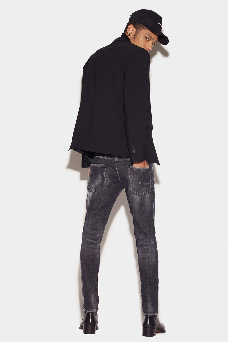 DSQUARED2 BLACK CLEAN WASH SKATER JEANS outlook