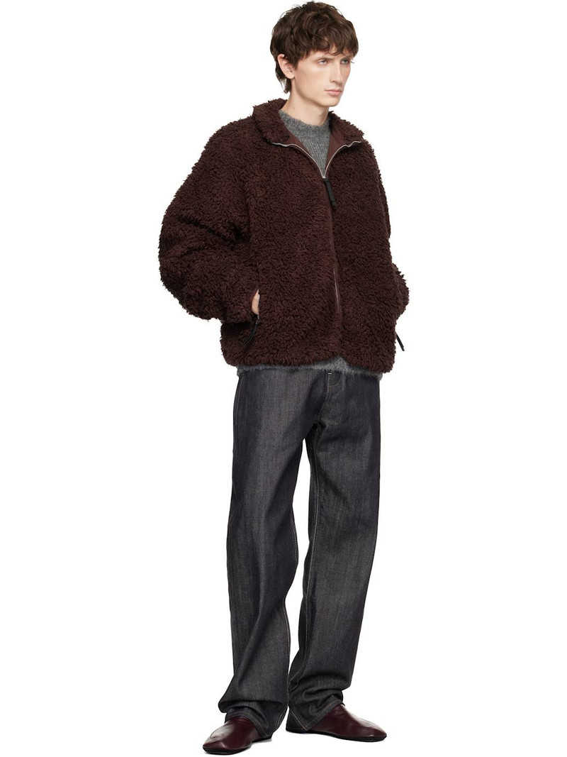 Jil Sander Burgundy Zip Up Jacket outlook