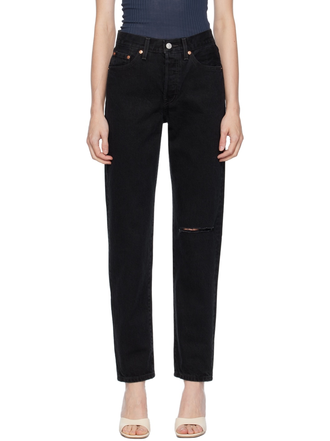体型カバーも♪【Levi's】ブラック 501 '81 ジーンズ 501® '81 Women's Jeans - Black | Levi's® US