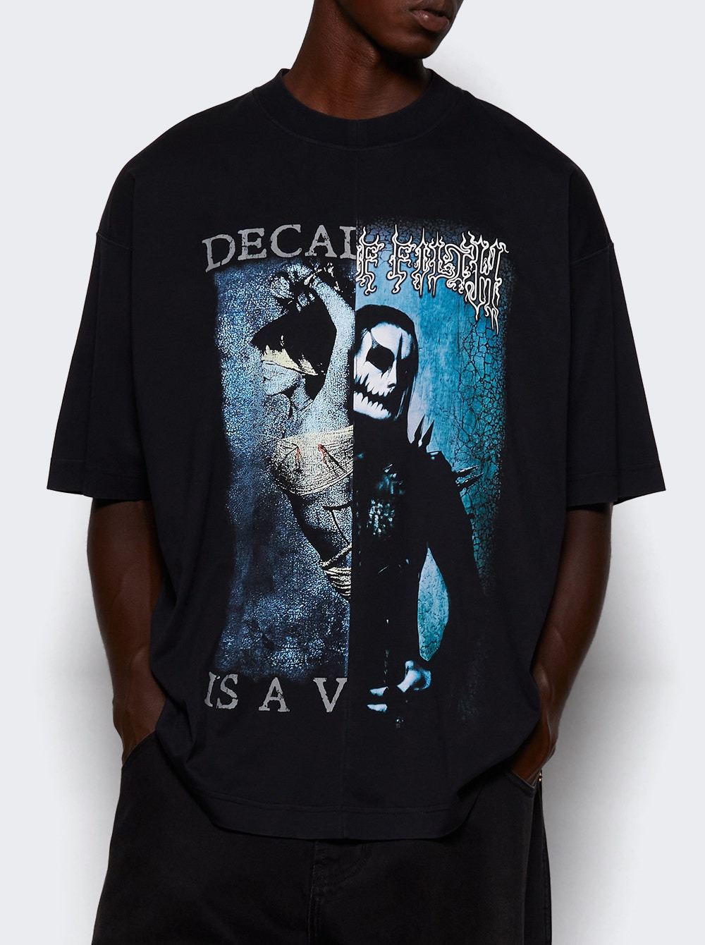 Cof Cut-up Oversized Tee Black - 2