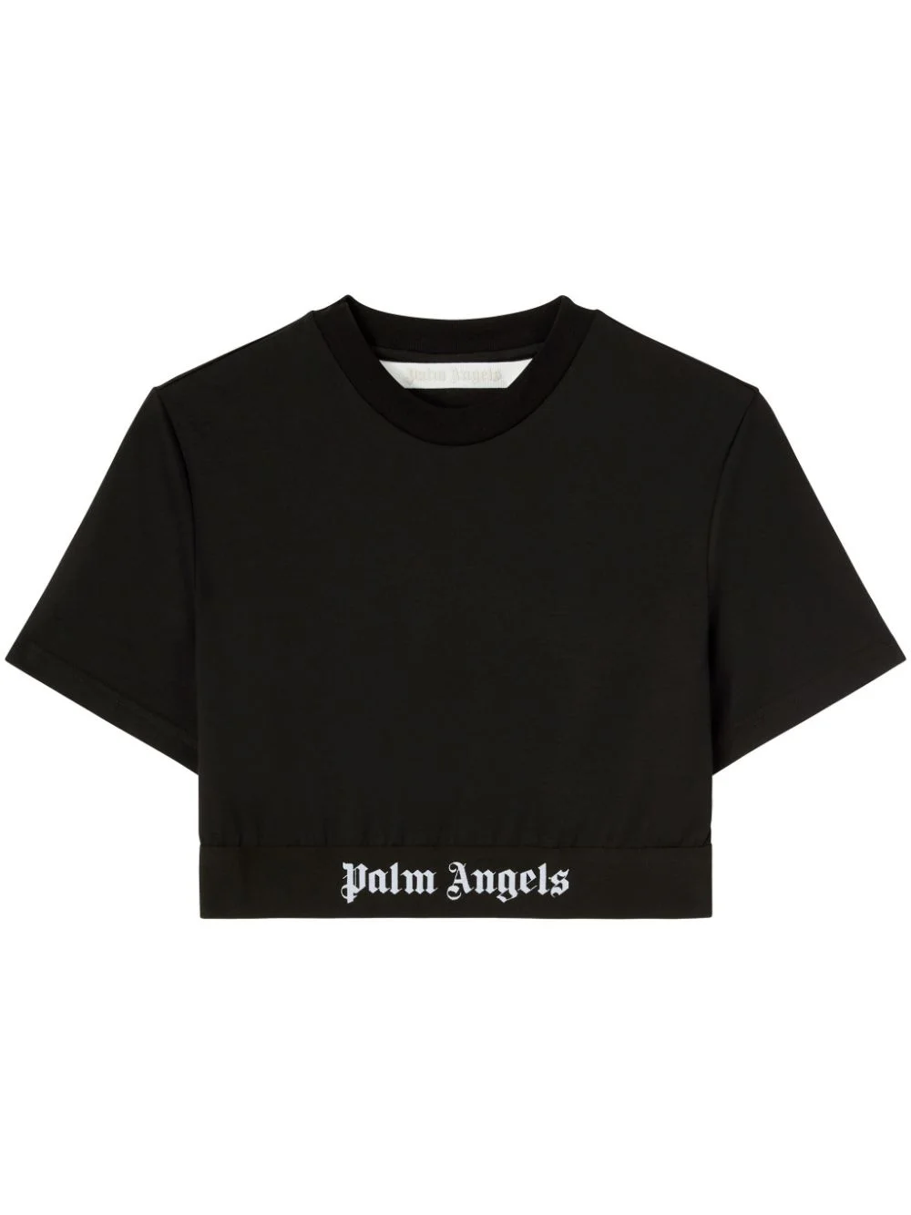 logo-underband cropped T-shirt - 1