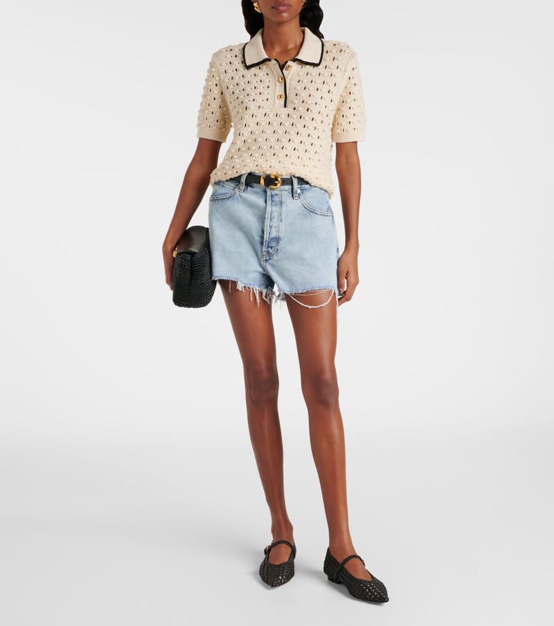 FRAME Dare high-rise denim shorts outlook