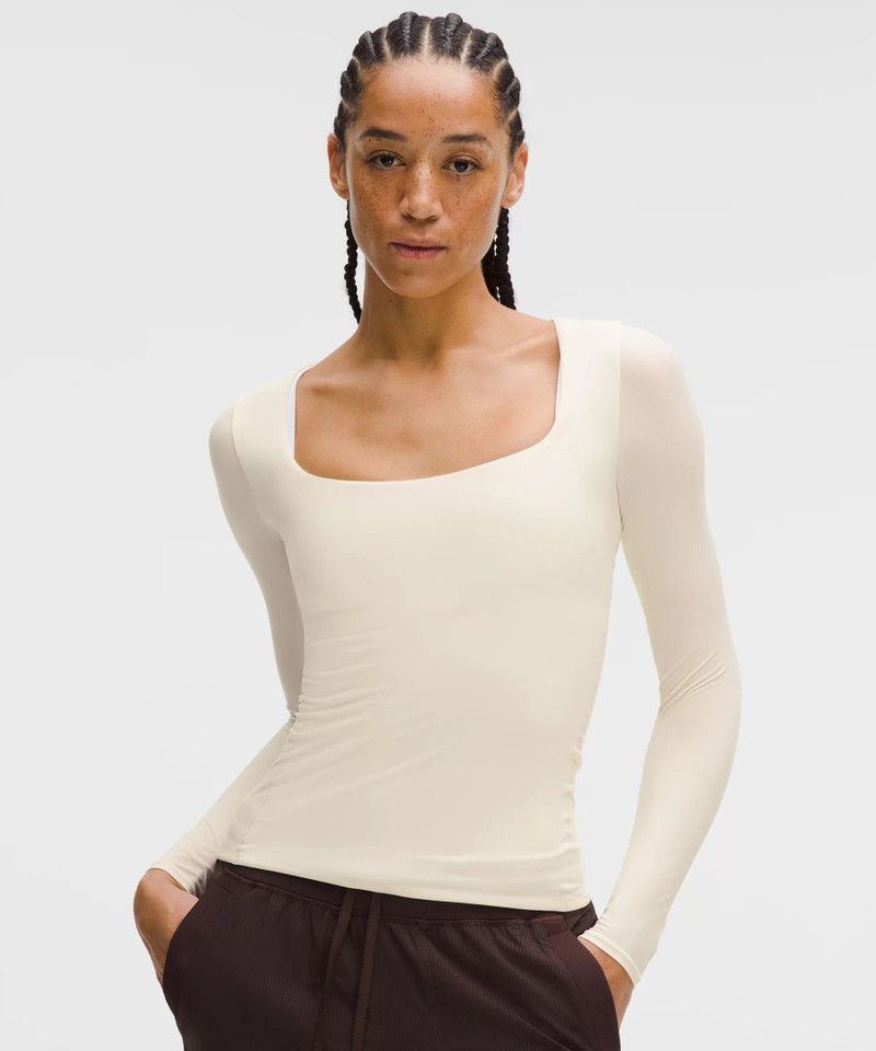 Wundermost Ultra-Soft Nulu Square-Neck Long-Sleeve Shirt 1