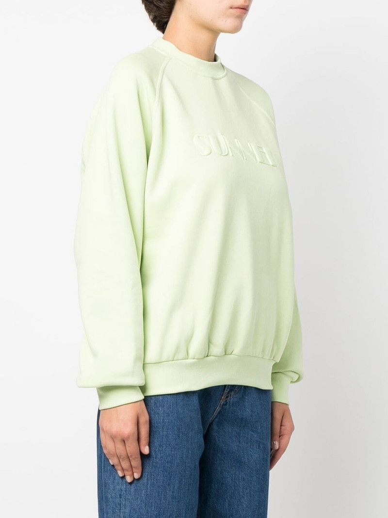 embroidered-logo detail sweatshirt 3