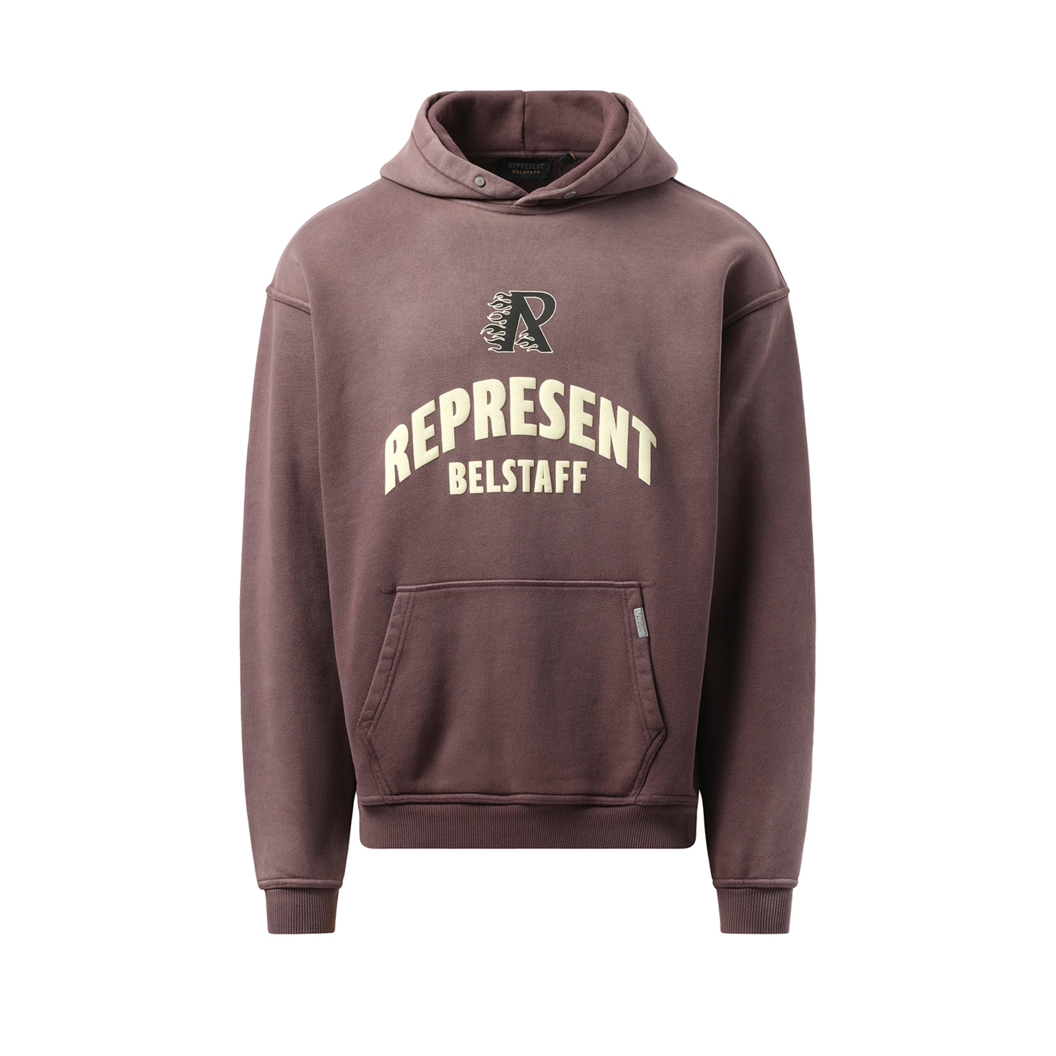 Represent X Belstaff Flame Pheonix Hoodie in Plum - 2