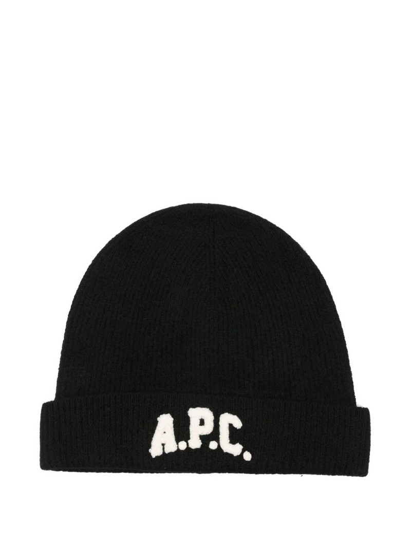 logo-appliqué beanie 1