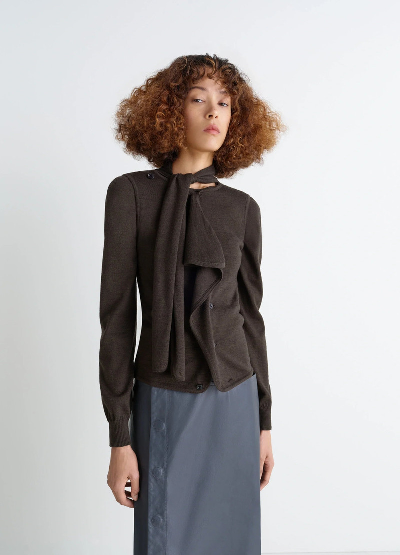 Lemaire ASYMMETRICAL SLEEVELESS CARDIGAN outlook
