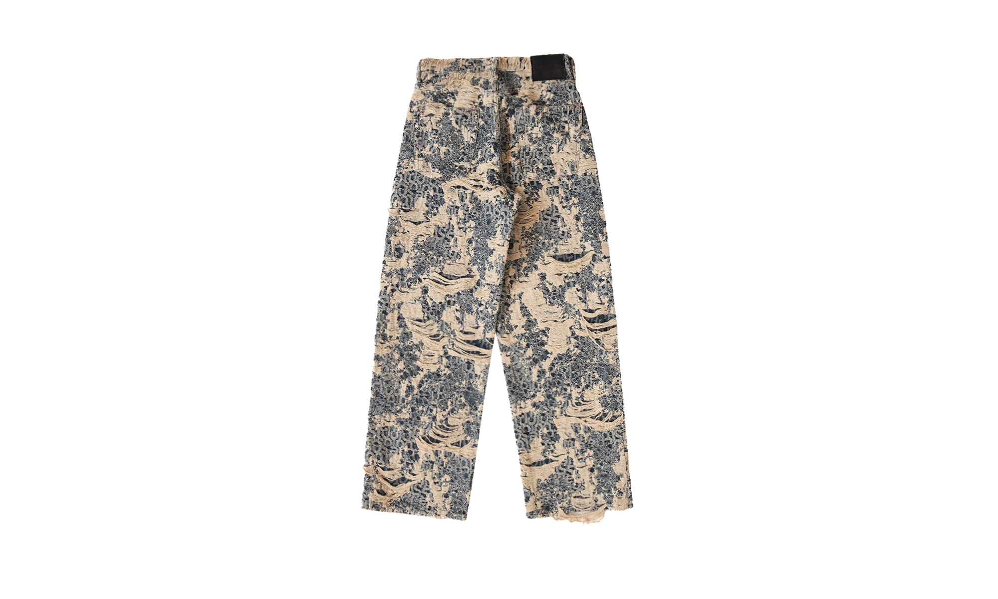 1981 Fit Denim Distressed Monogram Jeans "Blue" - 2