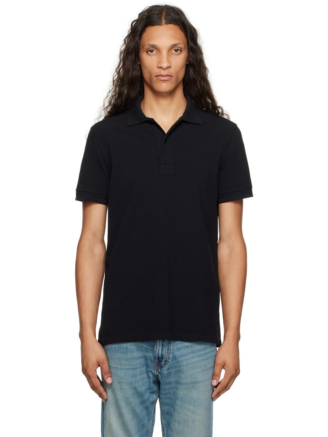 Black Tennis Polo - 1